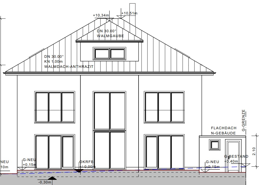 Neubau eines Einfamilienhauses - Friedberg