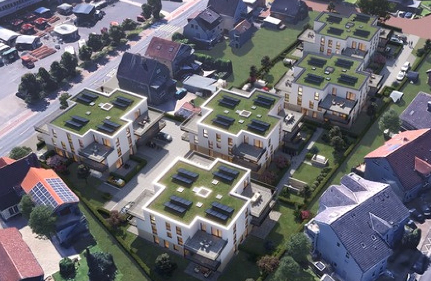 Neubau einer Wohnanlage - 5 MFH mit 51 WE und einer Tiefgarage